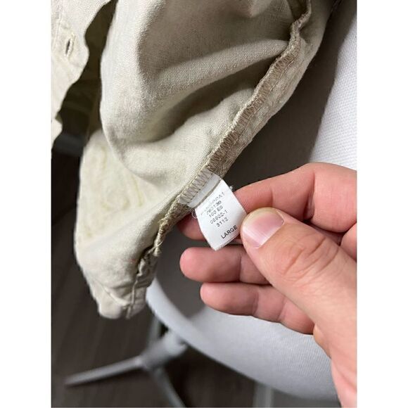 Vintage Blue Fin Pearl Button Up Collared Shirt - Picture 6 of 7